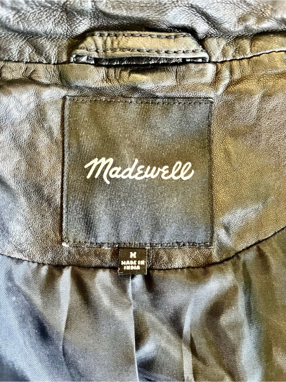 Washed Leather Moto Jacket by Madewell - Picture 10 of 11